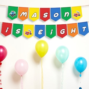 Printable Brick Bunting | Building Block Banner| Brick Birthday Decorations | Instant Download BL01