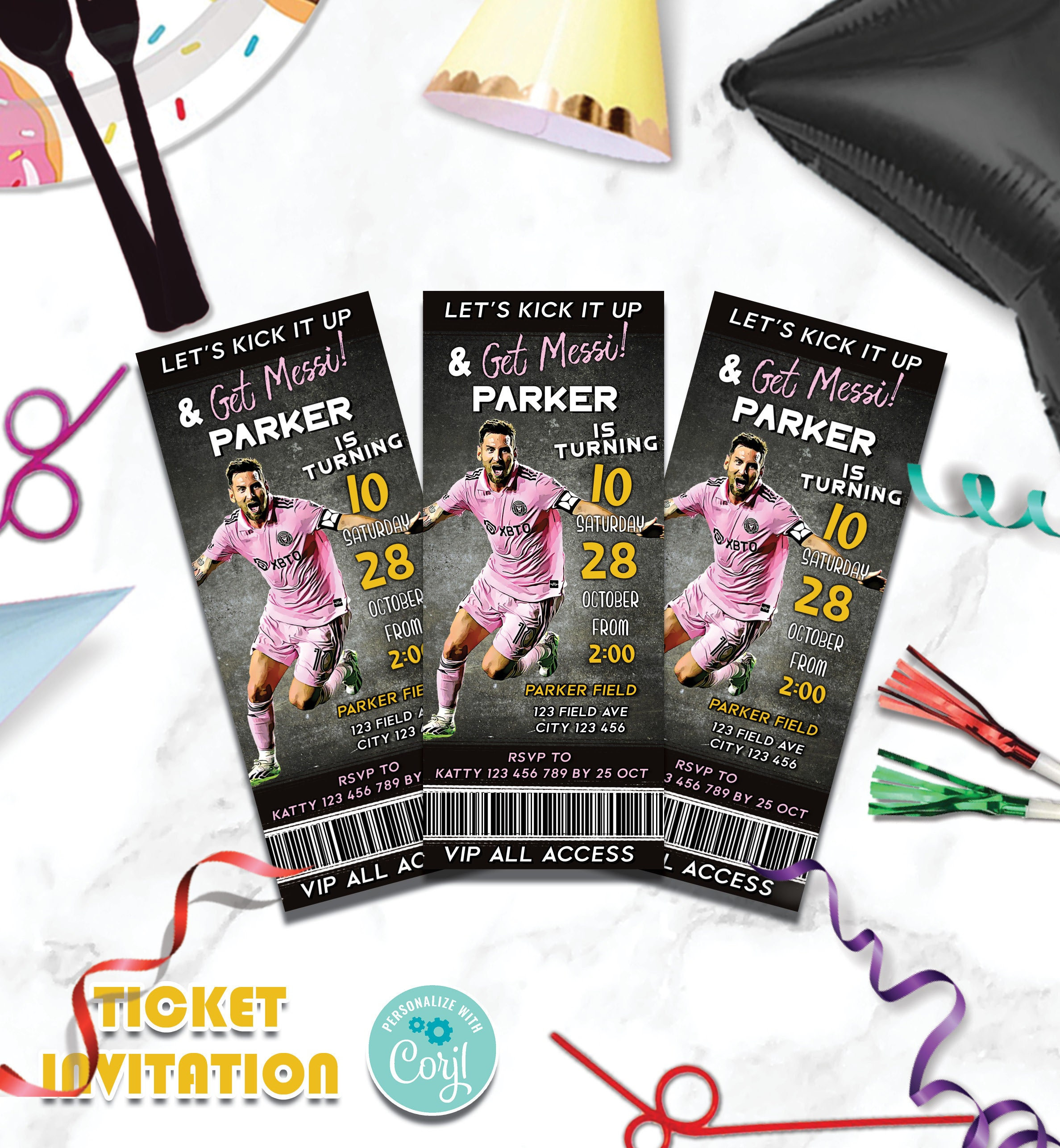 St Louis Blues Ticket Style Sports Party Invitations – Sports Invites