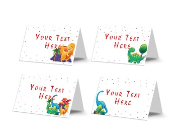 Dinosaurier Futterkarten, DIY Druckbare Etiketten (Instant Download) DS05