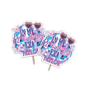 DIY My Birthday Era Cake Topper, Era Party Centerpieces, My Birthday Era Cake Decorations, Digital Birthday Decorations Corjl Template BE01