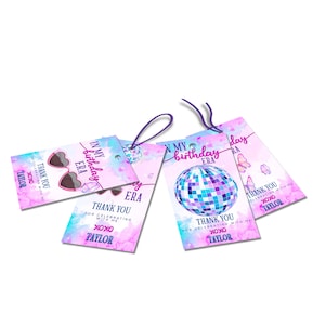 Editable My Birthday Era Favor Tag, Era Party Thank You Tag, My Birthday Era Gift Tag, Birthday Era Party Favors, Digital Template BE01