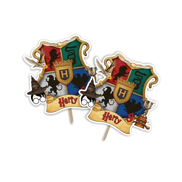 Wizard Cake Topper | Magic School Printable (Corjl Template) WZ01