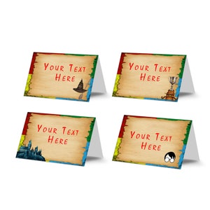 Printable Wizard Food Label | Magic School Food Cards | Magical School Party Favor Label | Wizard Decorations | Instant Download WZ01