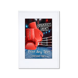 Printable Boxing Birthday Sign | Boxing Ring Custom Sign | Fight Night Party Decorations | Digital Download Corjl Template BO01
