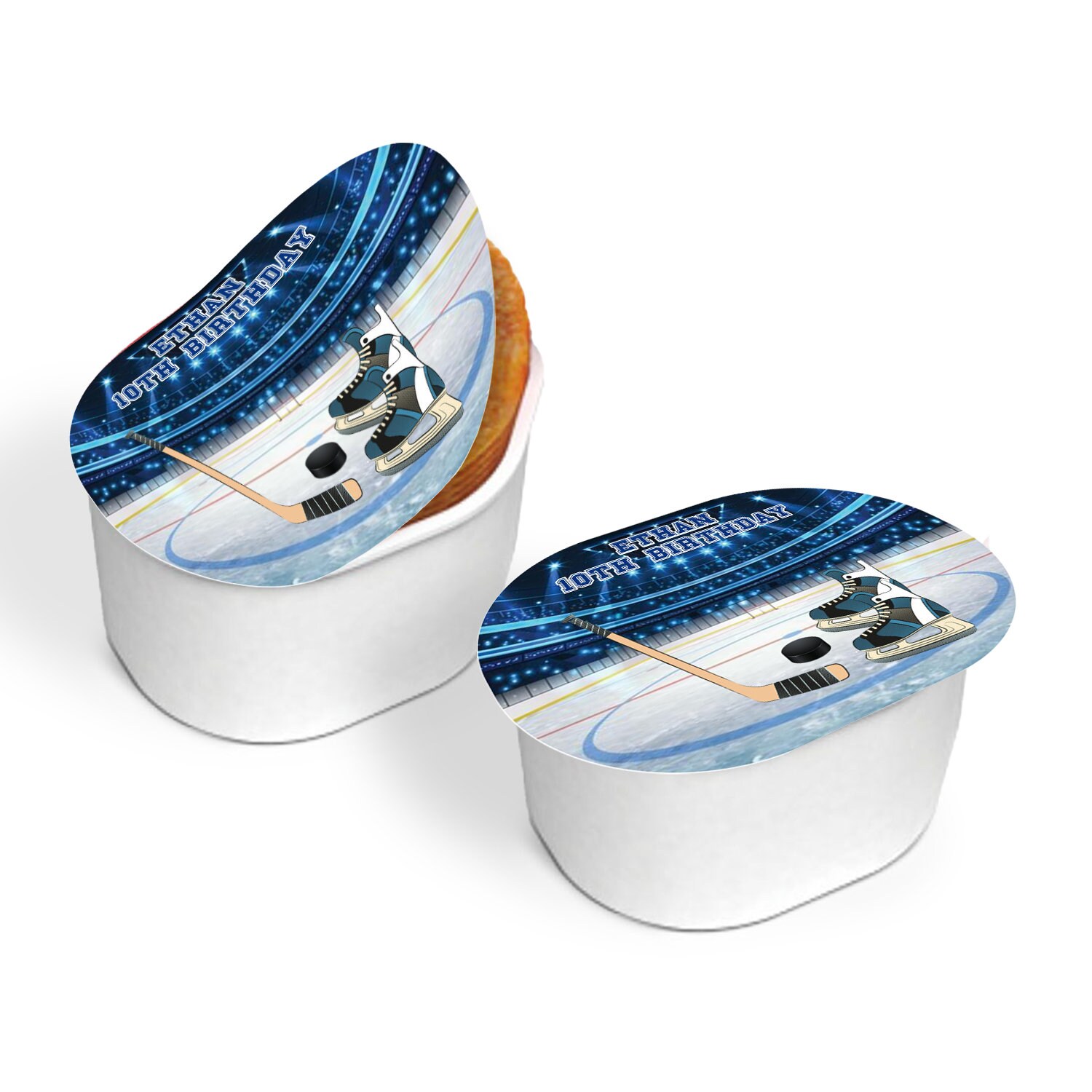 Hockey Snack Stapel Label | Schlittschuhlaufen Mini Pringles Label | Eis Ring Geburtstag Dekorationen | Bearbeitbare Corjl-Vorlage HK01