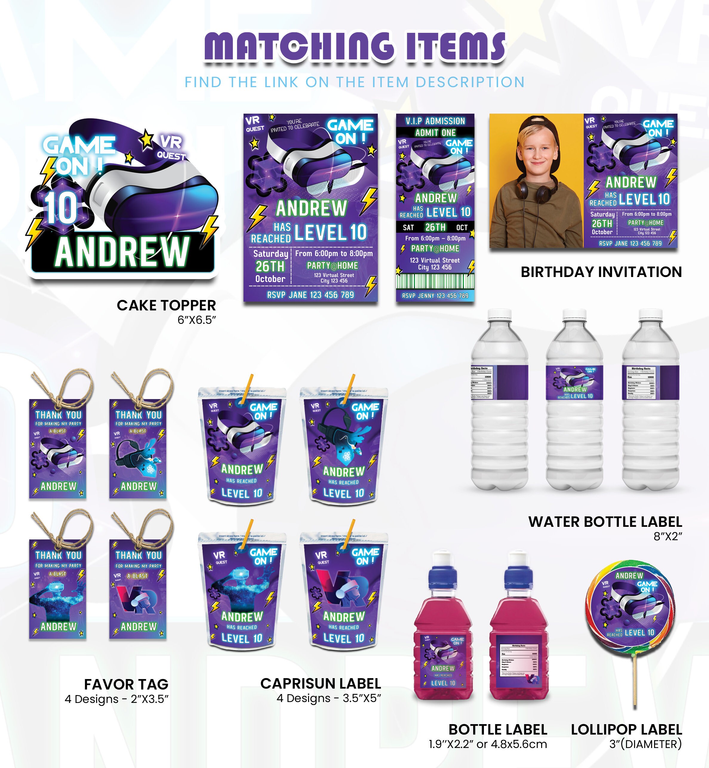 Virtual Reality Birthday Invitation VR Birthday Party Game Etsy