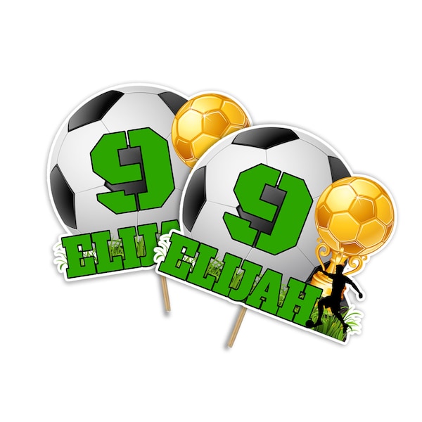 Soccer Cake Topper - Etsy