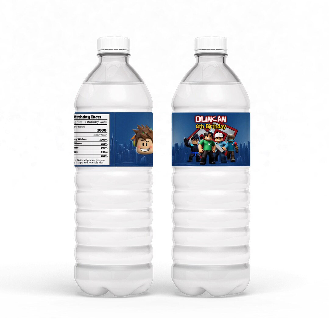 Printable Gamer Bottle Label Gamer Birthday Water Bottle Label Gamer ...