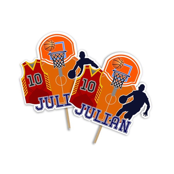 Printable Basketball Cake Topper | Basketball Centerpiece | Basketball Birthday Decorations | Editable Template Corjl BK01