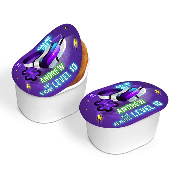 Printable Virtual Reality Snack Stack Label | VR Headset Mini Pringles Label | VR Games Theme Decorations | Editable Corjl template VR01