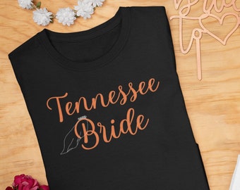 Tennessee Bride T-Shirt, Southern Wedding Gift