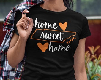 Home Sweet Home Tennessee Tee, Women's Cotton Graphic Top