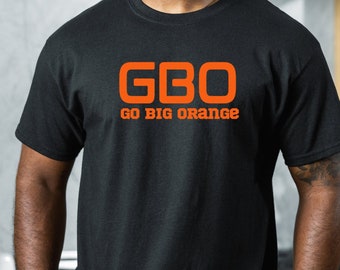 Maglietta da football arancione Go Big TN Vols Shirt GBO It's Football Time In Tennessee Volunteers Unisex Tee Neyland Stadium TN