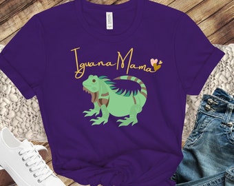 Iguana Mama Shirt Gift for Iguana Mom Reptile Tee Iguana Mom Shirts Mothers Day Iguana Shirt Gift for Mom Lizard Shirt for Her