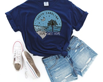 Comfort Colors South Carolina Tee, Home Sweet Home Graphic T-Shirt
