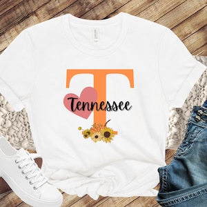 Tennessee Shirt for Her Power T Womens Top TN Football Tee For Mothers Day Vols Shirt Gift for Tennessee Fan