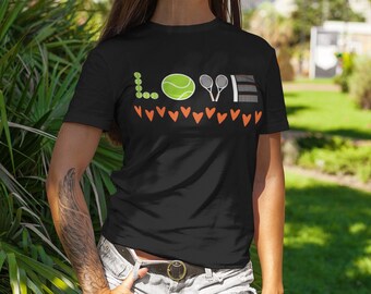 Maglietta Tennis Love - Regalo per giocatore di tennis - Maglietta grafica sportiva
