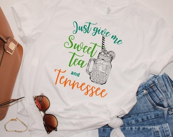 Maglietta Sweet Tea & Tennessee - Maglietta grafica Southern Comfort