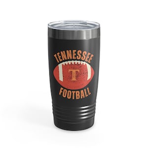 Tennessee Football Tumbler Stainless Steel Tennesee Tumbler 20 oz Tennessee Vols Coffee Cup Tennnessee Football Gift