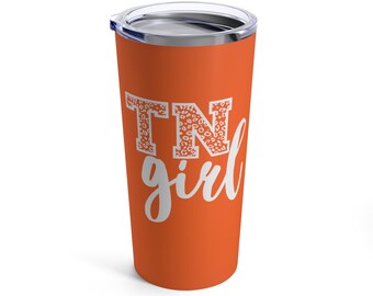 Tazza in acciaio inossidabile personalizzabile Tennessee Girl Tumbler da 20 once