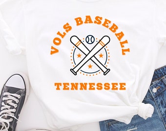Maglietta da baseball Tennessee Vols Unisex Volunteers TShirt Go Big Orange Baseball Maglietta da baseball TN Campioni di baseball dell'Università del Tennessee
