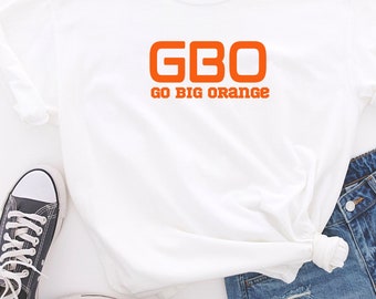 Maglietta da calcio Go Big arancione TN Vols, maglietta GBO It’s Football Time In Tennessee Volunteers, maglietta unisex Neyland Stadium TN