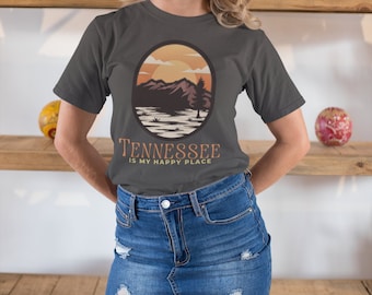 Maglietta da trekking Tennessee Mountains, unisex in morbido cotone