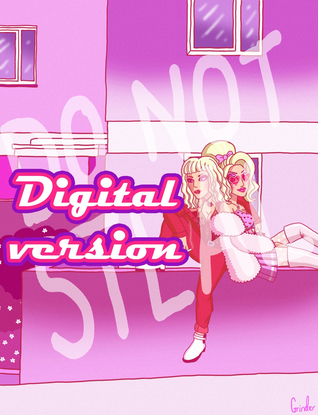 Katya and Trixie Lofi Style Digital Print Etsy