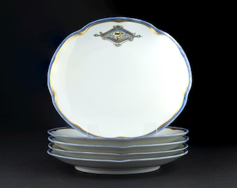 Hand Painted 1914 Porcelain Dessert Plates