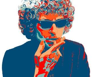 DIGITAL DOWNLOAD - Bob Dylan Portrait - Greatest American Songwriter - Civil Rights & Antiwar Anthems