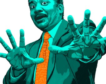 DIGITAL DOWNLOAD - Neil deGrasse Tyson Portrait - Scientist - Astrophysicist - Author & Educator