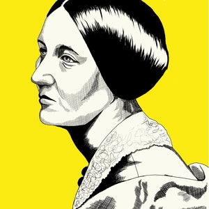 Susan B. Anthony Portrait - Feminist Art - Suffragette - Women&#39;s Right to Vote - FREE SHIPPING
