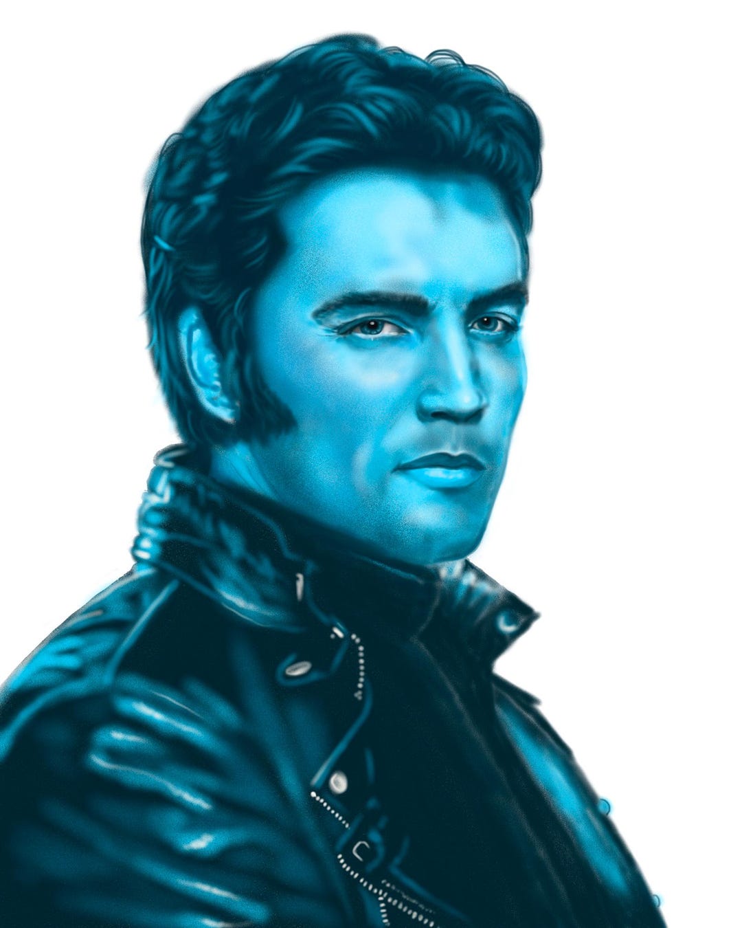 DIGITAL DOWNLOAD - Elvis Presley Portrait - Beloved 1950s Singer ...
