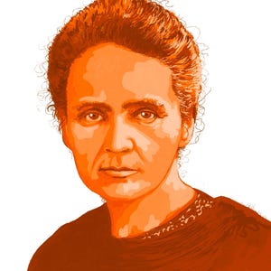 DIGITAL DOWNLOAD - Marie Curie Portrait - Physicist, Chemist, & Inventor of the X-ray Machine - Nobel Prize Winning Scientist