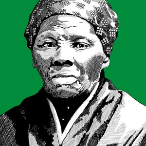 DIGITAL DOWNLOAD - Harriet Tubman Portrait Print - Social Activist, Abolitionist Art - Inspirational Historical Figure