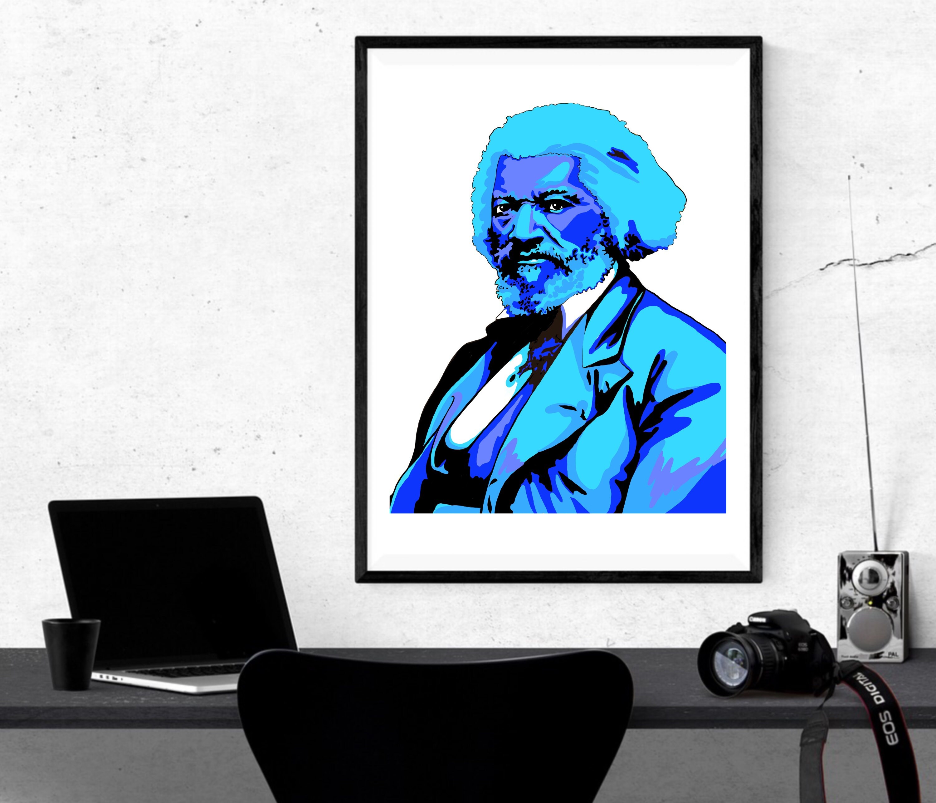 Frederick Douglass Pop Art Portrait Print: Abolitionist History - Etsy