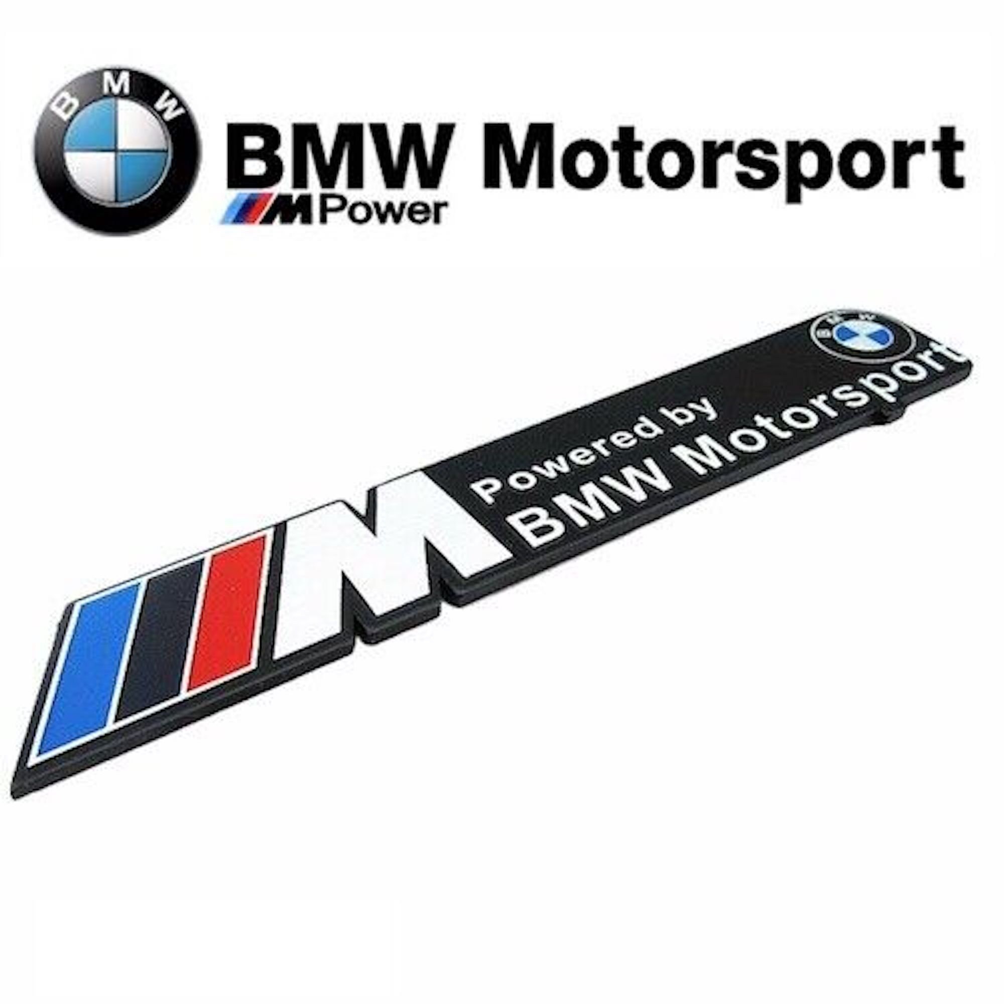 New Emblem Logo Powered by BMW Motorsport / M Series Black Etsy
