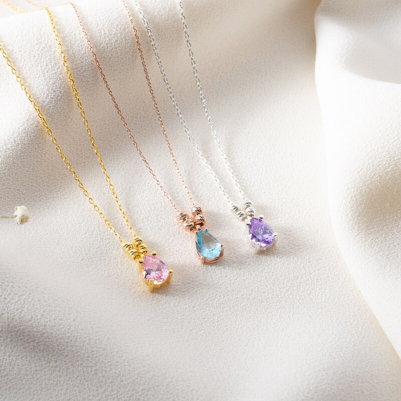 Mosaic Cerrillos Petite Teardrop Necklace