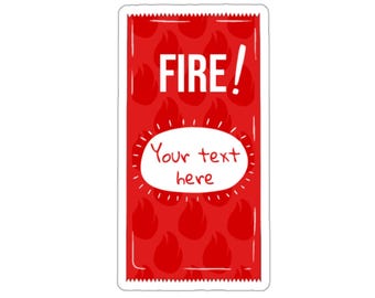 Customizable Taco Bell Sauce Packet Kiss Cut Sticker - Mild, Hot, Fire, Verde, and Diablo!