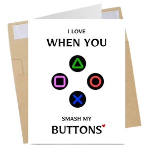 Level Up Gamer Love Card – Funny Video Game Pun, Cute Gaming Love Card, Blank Inside, Card for Boyfriend, Girlfriend, Husband, Wife