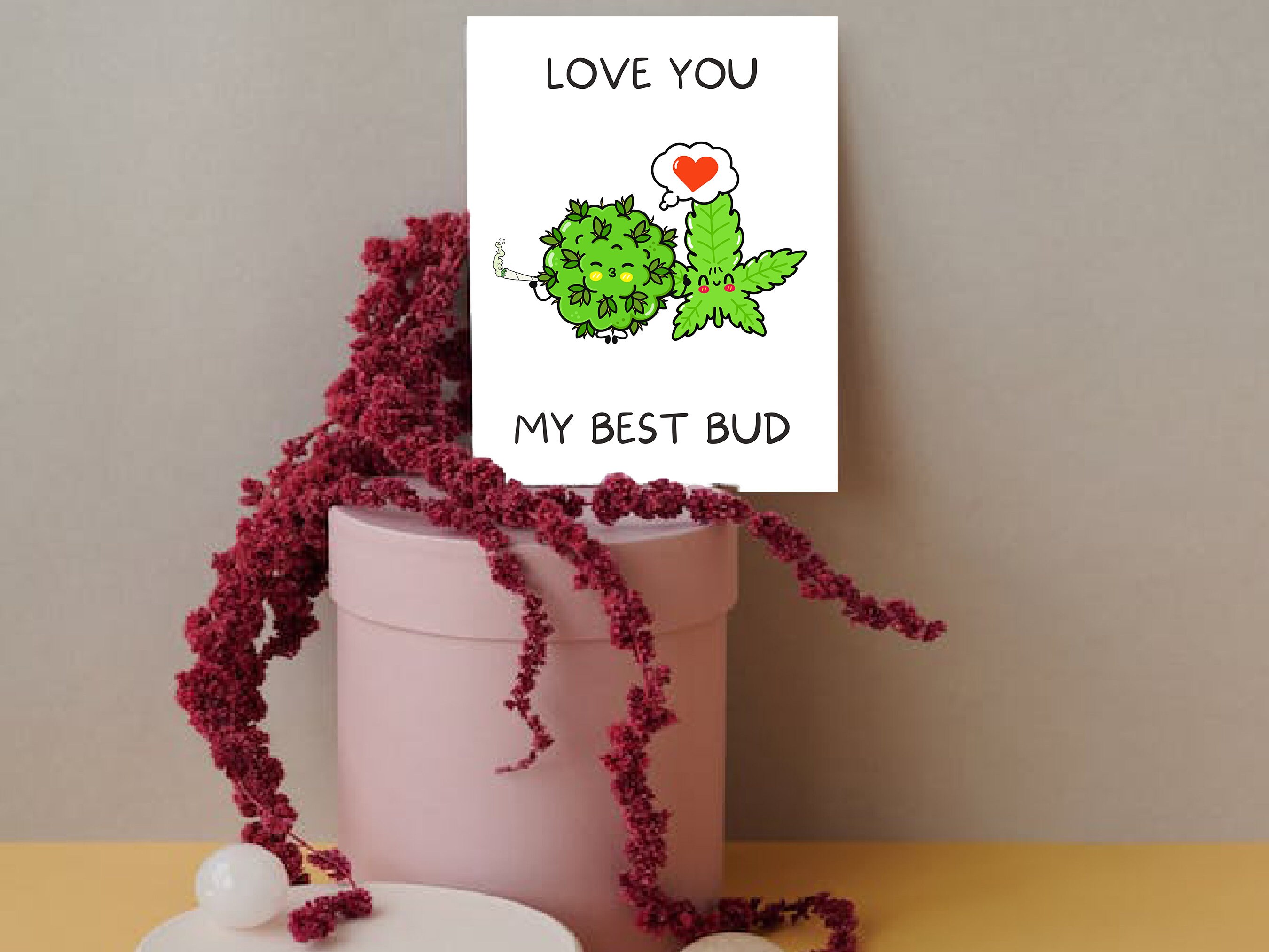 Tarjetas De Felicitación For Sale Con La Obra «Cannabis - Feliz