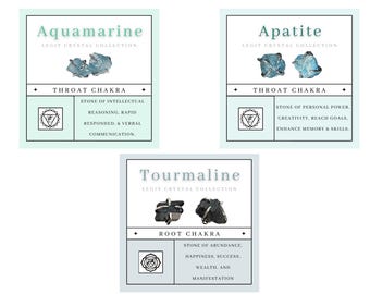 Raw Gemstone Stud Earrings, Choose Your Birthstone, Hypoallergenic Stainless Steel, Chakra Info Card