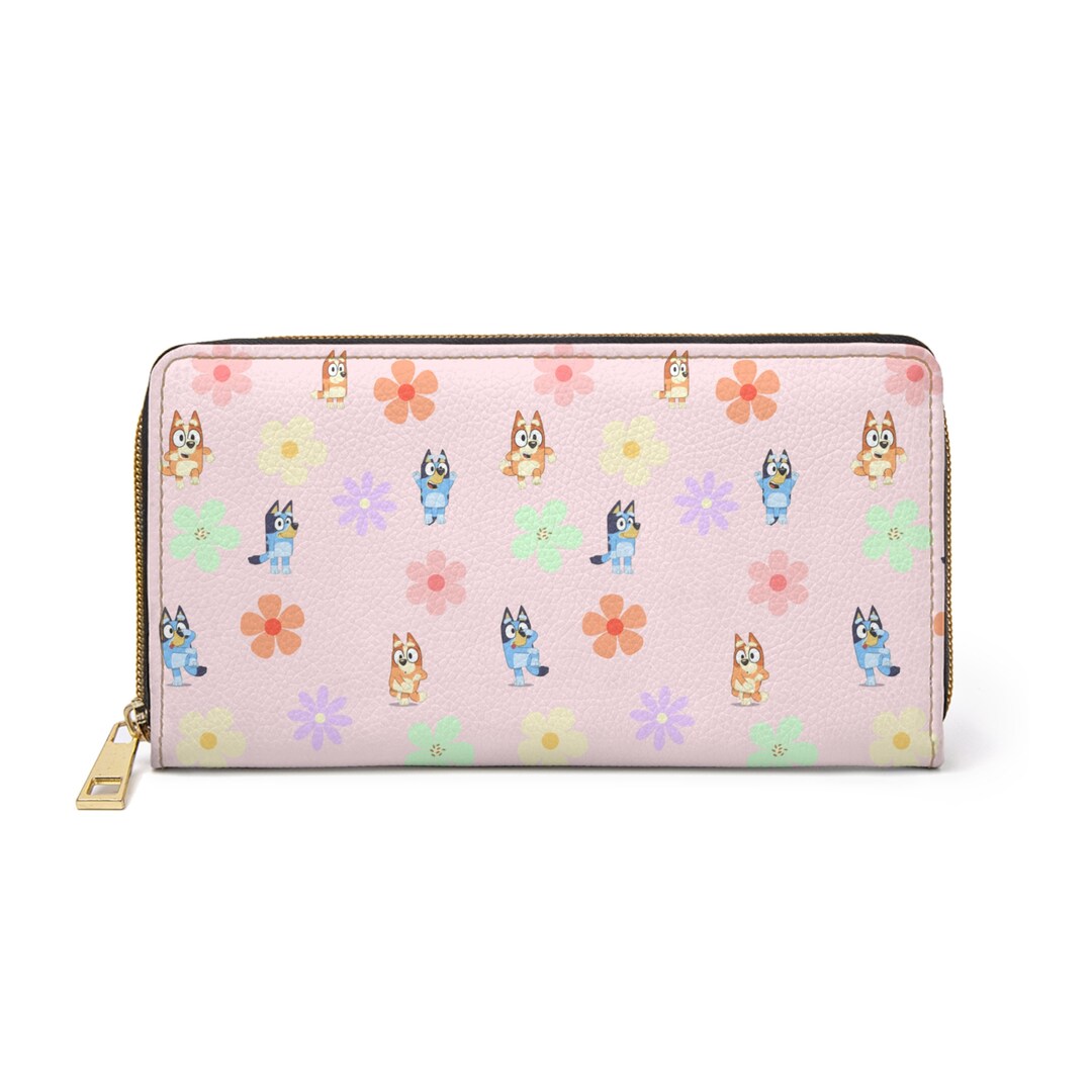 Bluey and Bingo Light Pink Zipper Wallet - Etsy