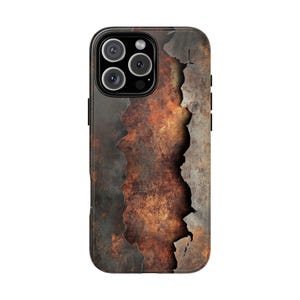 Rusty Phone Case, Vintage Distressed iPhone 16 15 14 13 12 Cover, Samsung S24 S23 S22 Case, Retro Grunge Phone Cover