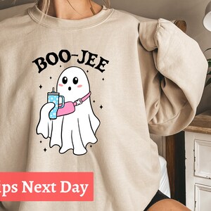 Halloween Ghost Crewneck, Boo Jee Sweatshirt, Boo Jee Sweater, Spooky Ghost Crewneck, Spooky Season, Halloween Gifts, Halloween Party