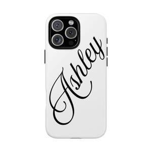 Benutzerdefinierte Name iPhone Hülle | Personalisierte iPhone Hülle für Sie | Geschenk für Freundin | Klare Handyhülle mit Name | Niedliche Geschenkidee