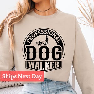 Professional Dog Walker Shirt | Dog Mom Dad Gift Tee | Fur Mama Shirt | Dog Lover Gift | Dog Walking Outfit | Pet Sitter Dog Owner Tee