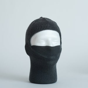Vintage US Air Force Knit Wool Balaclava  Military Hood. 100% wool MIL-H-25754B