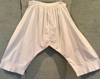 Victorian French Cotton Pantalettes ,bloomers, Antique Victorian