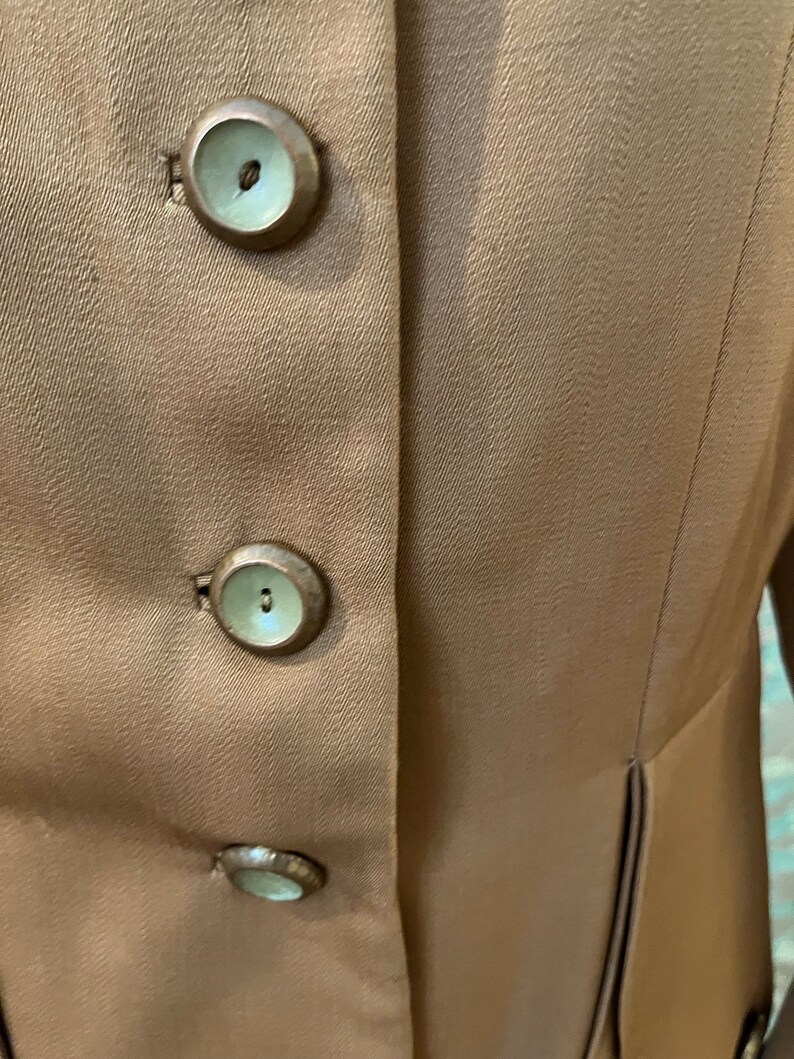 S/M | 1940s Grey Gabardine Jacket